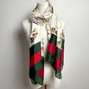 Oversized Equestrian Scarf Old Money Horsebit Preppy Heritage Timeless Luxury